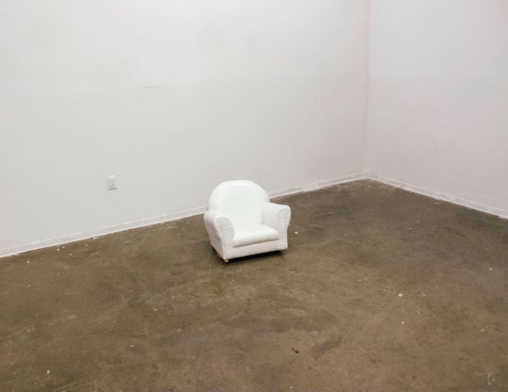 Child's Chair - Child's Chair, 2014, 26" h x 24" l x 27" h, latex paint, children’s easy chair