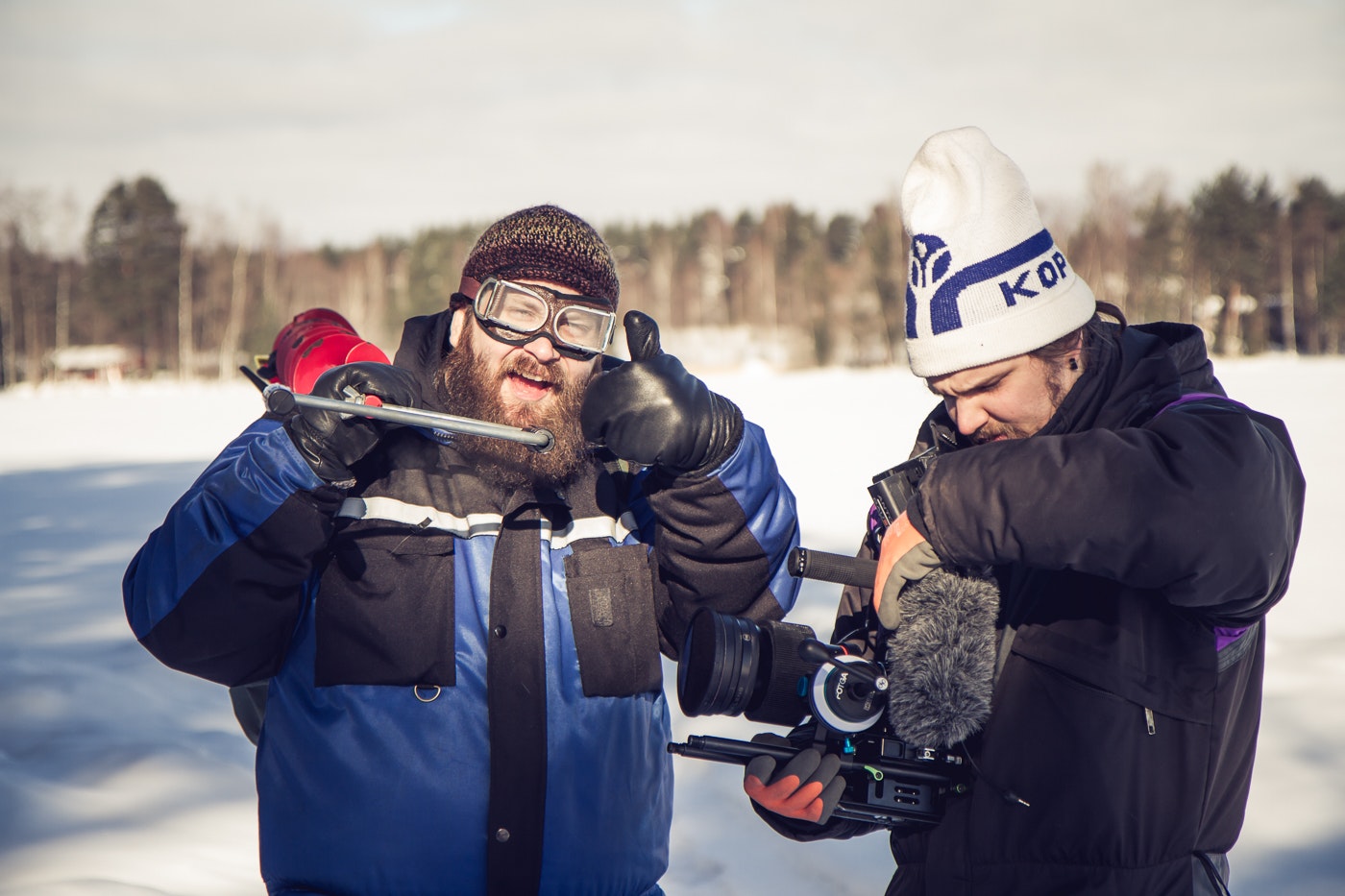 Sata Kaskelottia - Aamumandaatti making-of. Photo by Eetu Keränen.