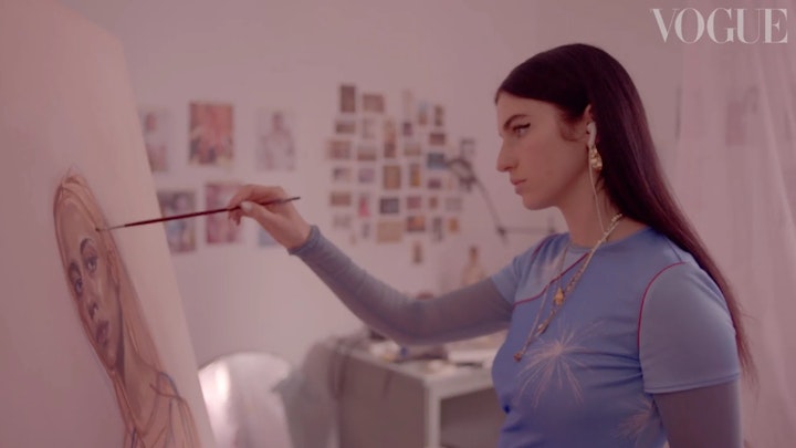 Thirtytwo - British Vogue & Samsung QLED – Inside The Studio With Artist Tali Lennox