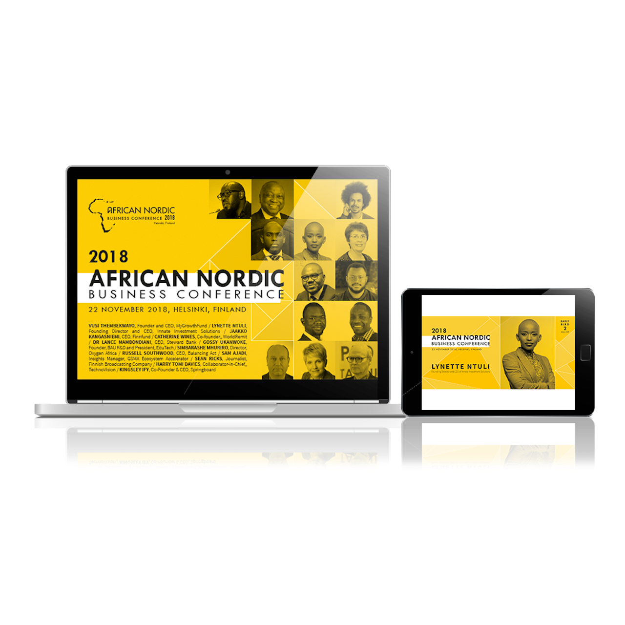 SPRINGBOARD African-Nordic Business Conference mockup