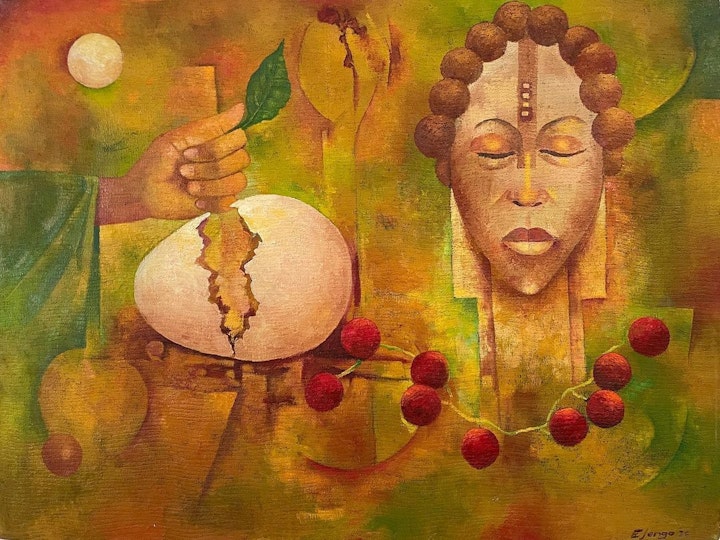 Elias Jengo
Global Queen
Oil on Canvas
90 x 120 cm
