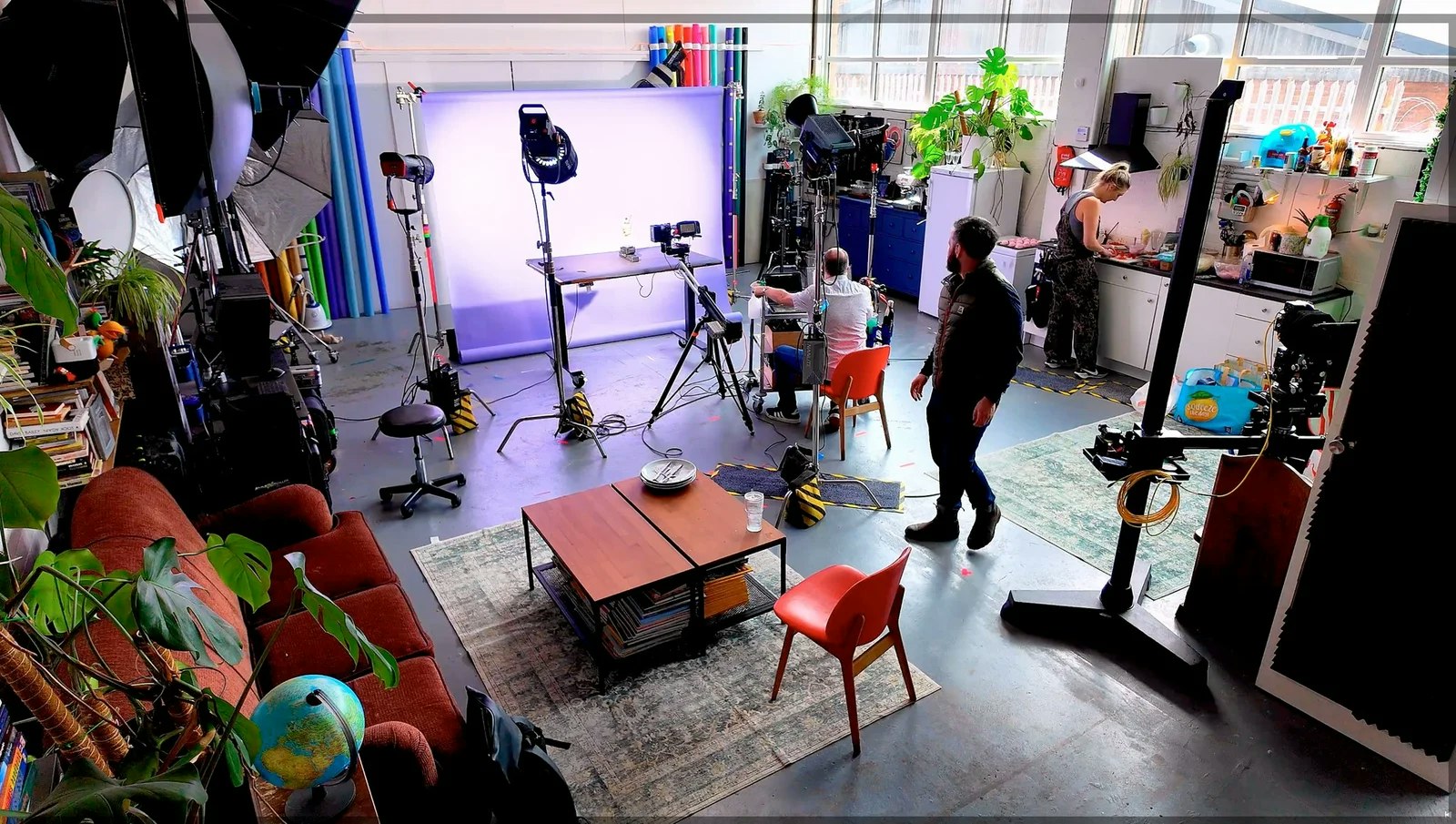 Food photographer Scott Choucino at work in his london photographic studio