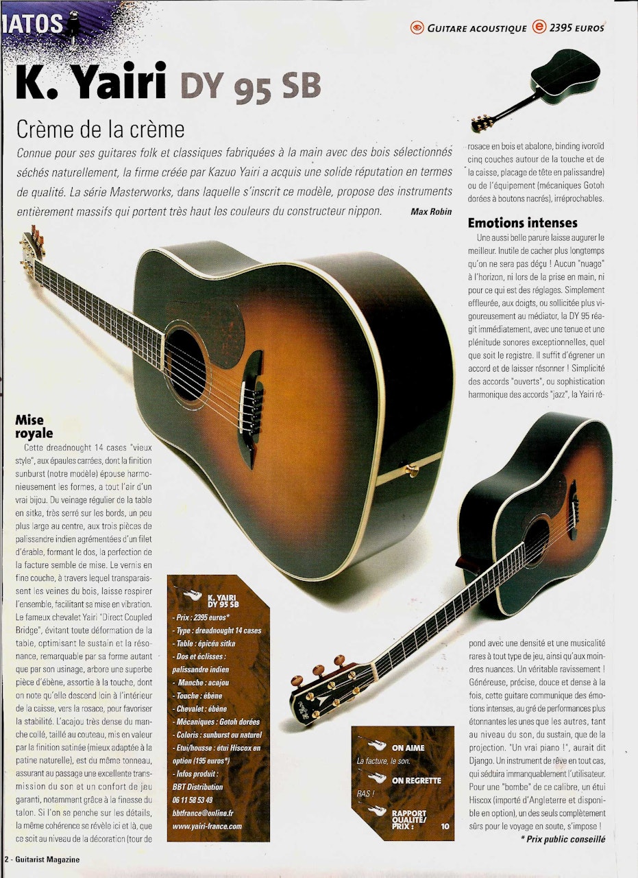 Press K Yairi Guitars