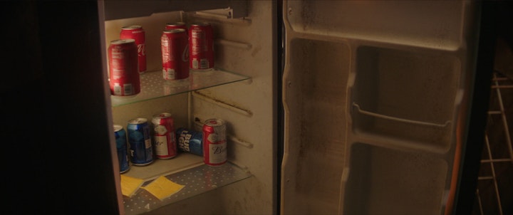 Final shot. Added dirt and mold projections to fridge interior.