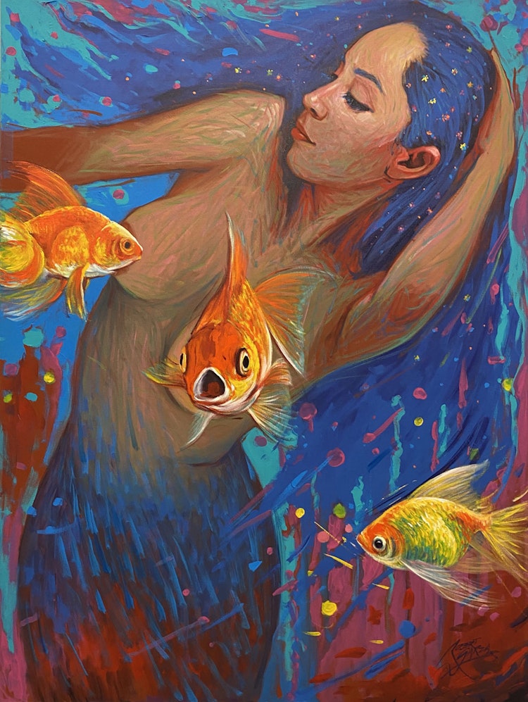 Mermaid-Series-2--Acrylic-on-Canvas-36x48-$2550