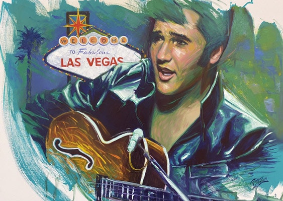 Viva Las Vegas Oil on Canvas 30x40 $1,450