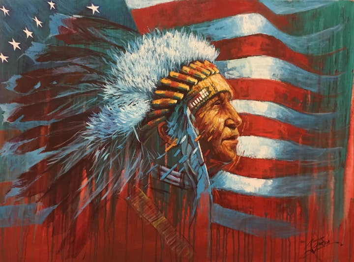 American Indian - 48x36" Acrylic on Canvas
$2,500 SOLD