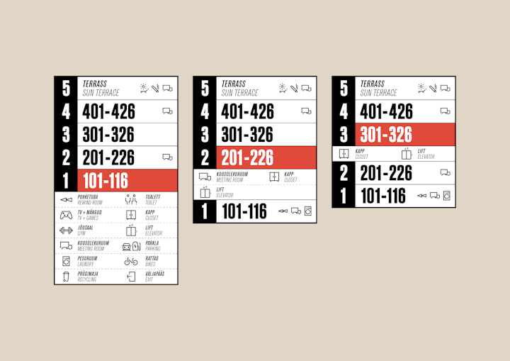 Stereo House wayfinding -