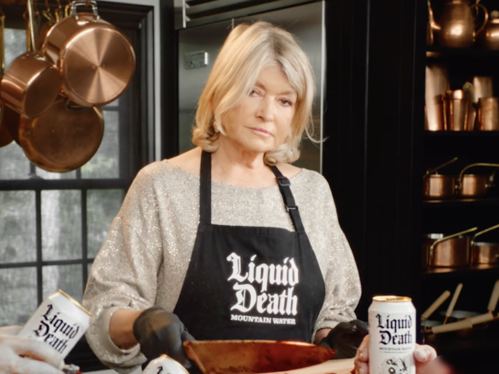 Martha Stewart x Liquid Death
