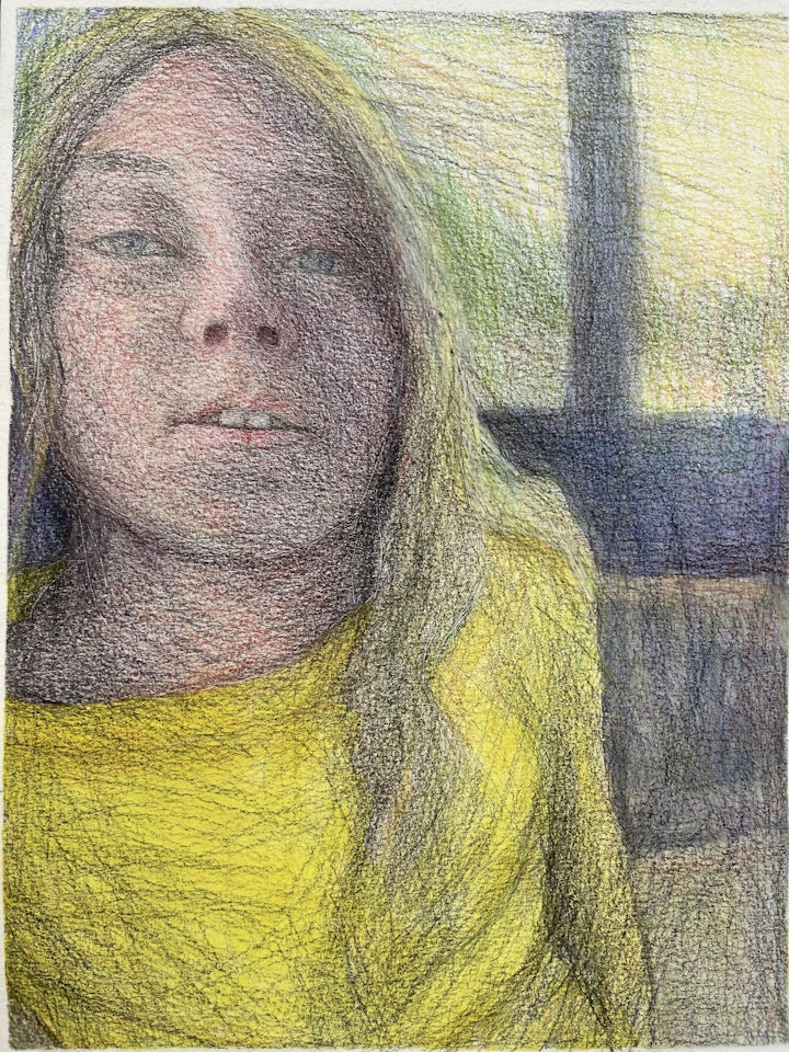 colored pencil portrait