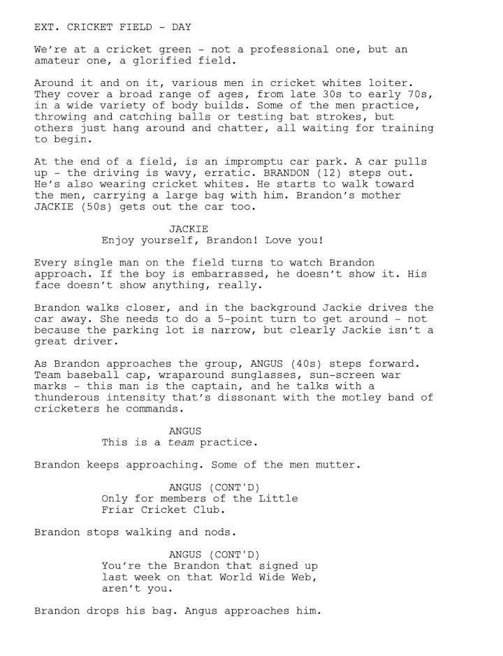 Forward Defensive sample page -