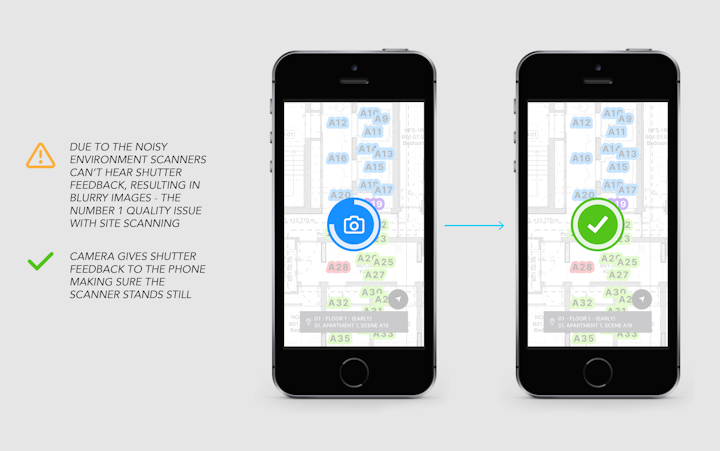 Reduced cost of scanning: maps and scenes are dynamic, exceptions are reported in 3 easy taps