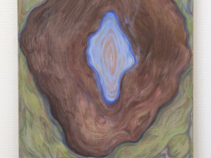 'Onkalo' / 'Cavity' , 60x50 cm,  Oil on linen, 2024, Available