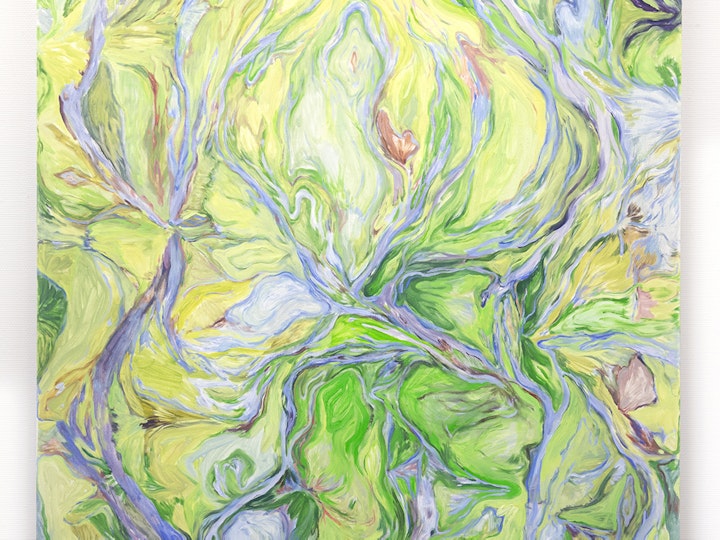 'Metsän portti' / 'Gate to the Forest', 200x140 cm,  Oil on linen, 2024, Private collection