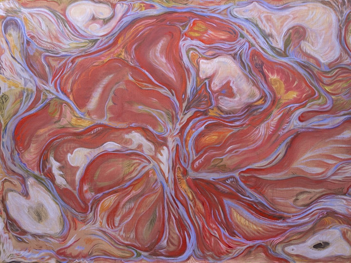 Karhut saapuivat tanssimaan suolle, 140x200 cm, öljy pellavalle, 2024