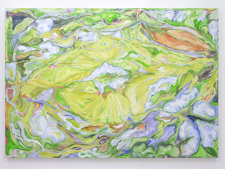 Metsässa synnyn aina yhä uudelleen, 140x200, Oil on linen, 2024, Available