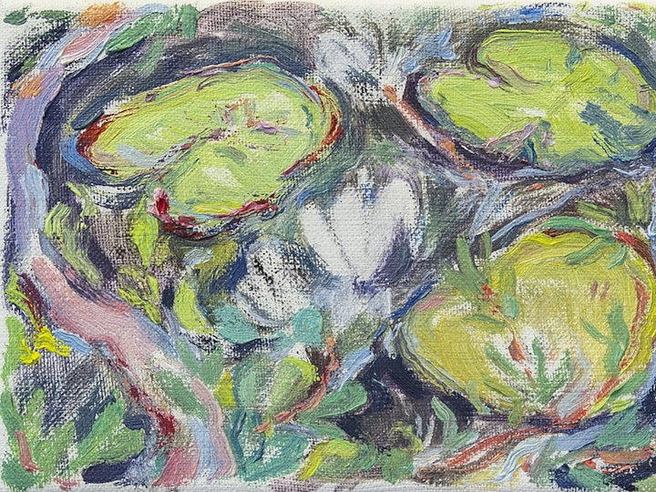 Kesan lapset, 10x15 cm, Öljy ja akryyli kankaalle, 2023, Private Collection