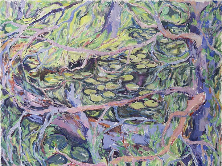 Yhteys, 80x100 cm, Öljy ja akryyli kankaalle, 2024, Privae collection