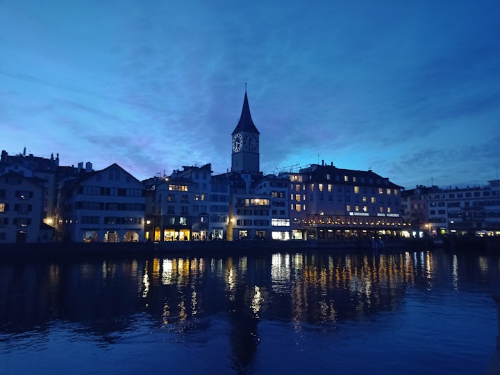 The Old Town after a cold winter day.