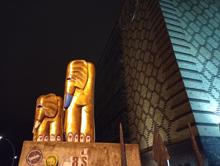 Found these lovely elephants on their nocturnal migration in the streets of Berlin's Kreuzberg.