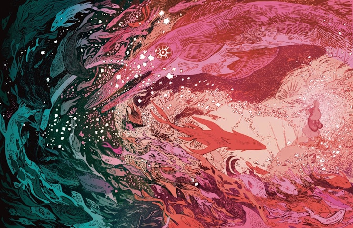 Starsea - Starsea 11 x 17 " Front cover art. Pen and ink, Procreate. 2024.