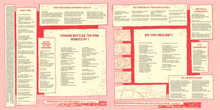 Yoshimi Battles the Pink Robots Album System