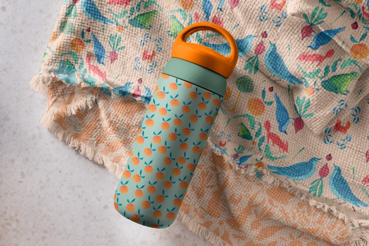 water bottle and blanket_ Large