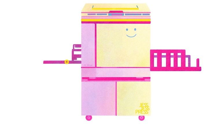 Riso machine straight on Large
