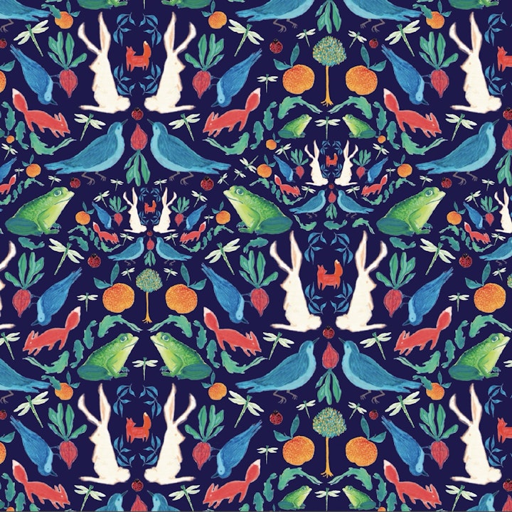 Les animeaux petites pattern Large