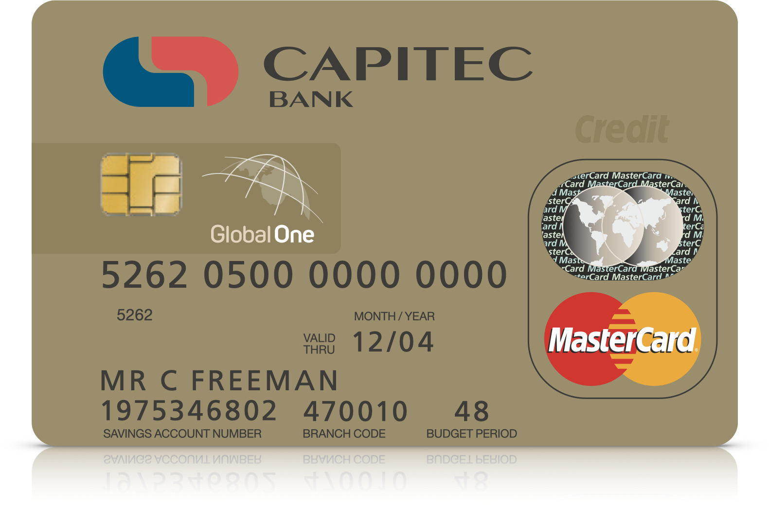 Previous Capitec credit card