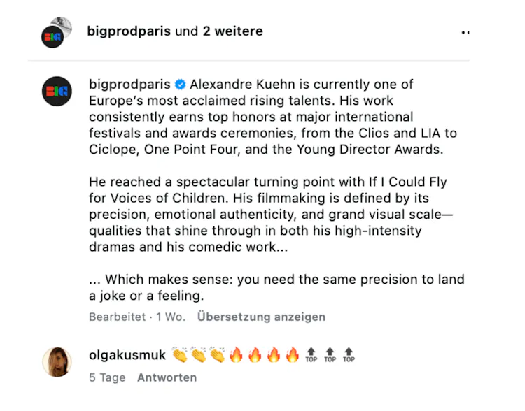 Alexander Kuehn x Big Production France