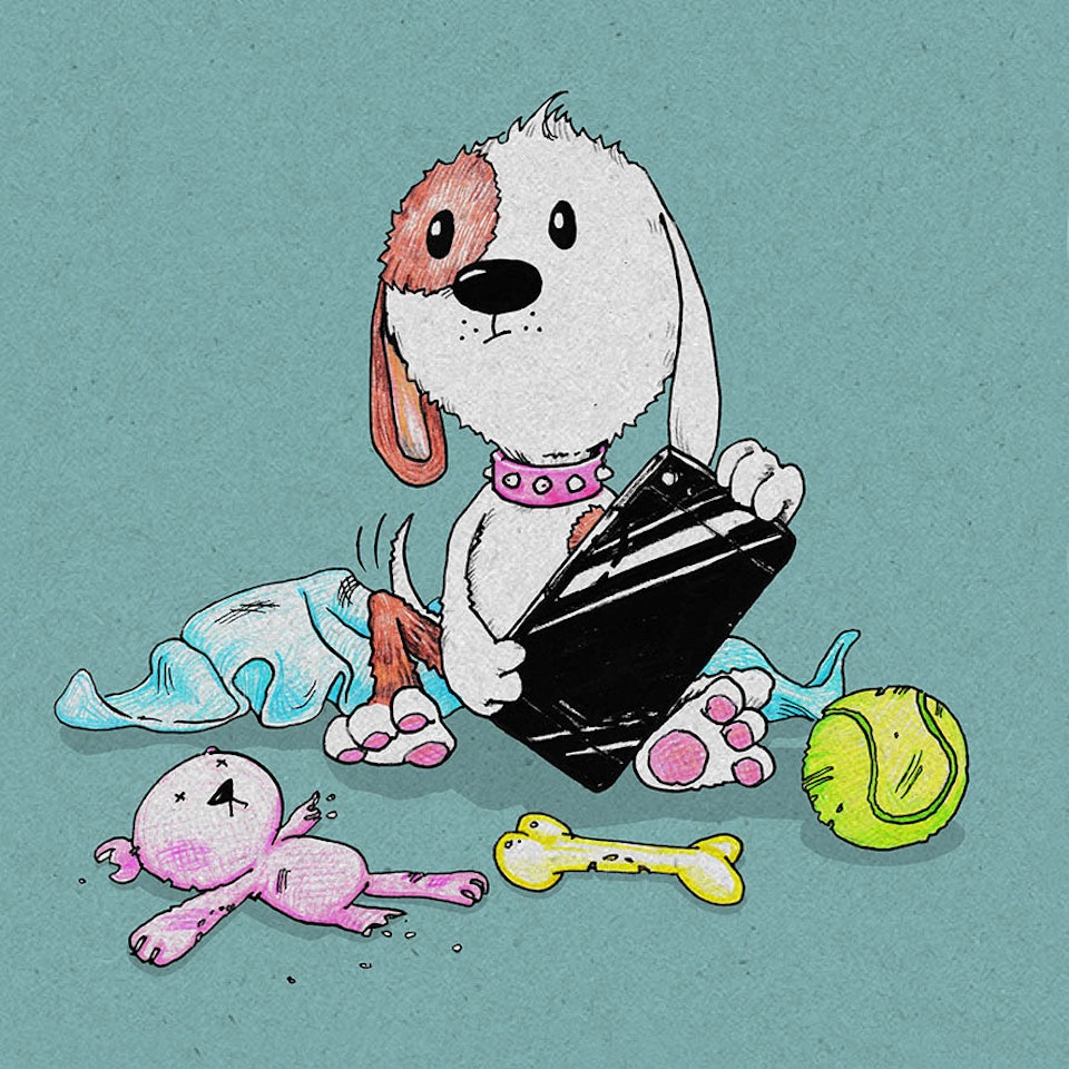 CHARACTER DESIGN & ILLUSTRATION - Cute Doggy 2 Small for directors website