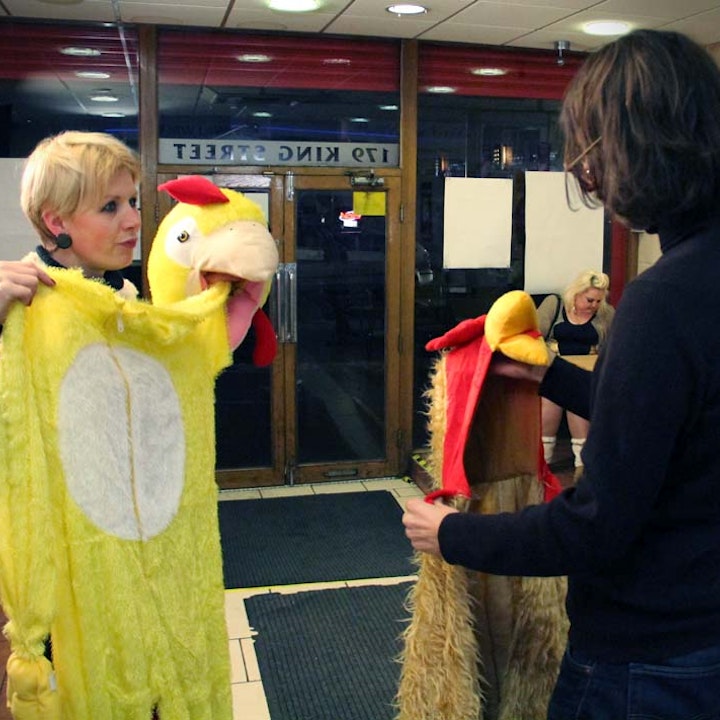 Pat Cahill - Chicken Shop - BBC3 - Chicken Outfit
