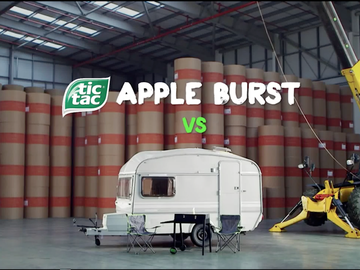 Tic Tac Apple Burst