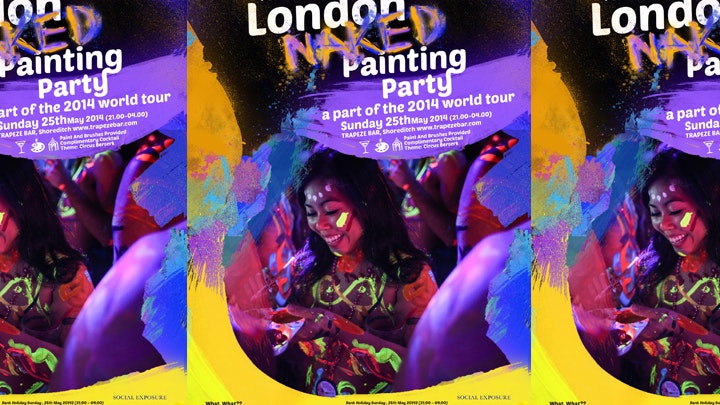 NAKED PAINTING PARTY @ TRAPEZE BAR