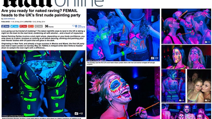 NAKED PAINTING PARTY @ TRAPEZE BAR