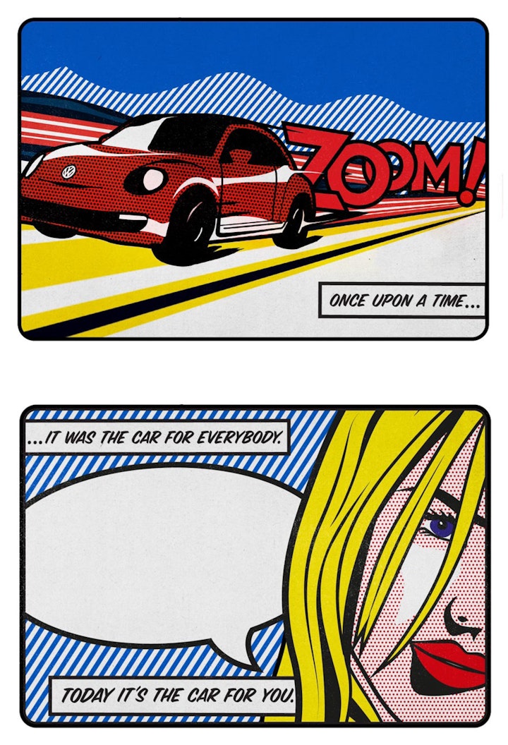 VW Pop: DM campaign postcard