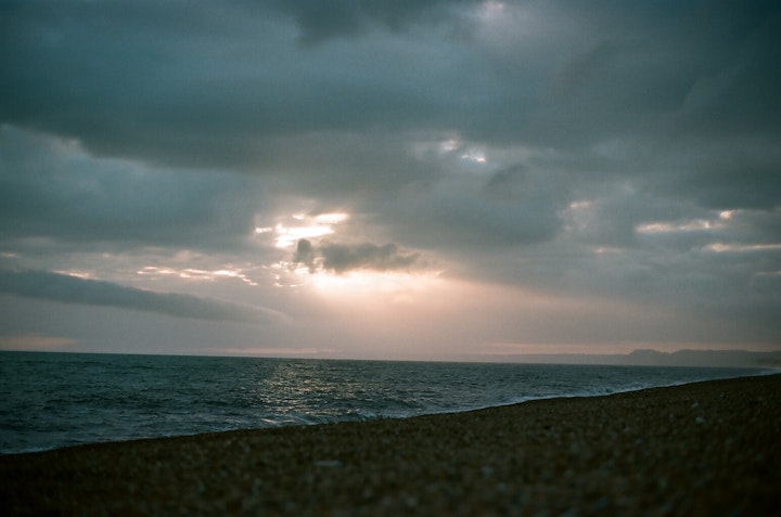 Website graded-19 - Chesil Beach. Dorset. 35mm Portra 400