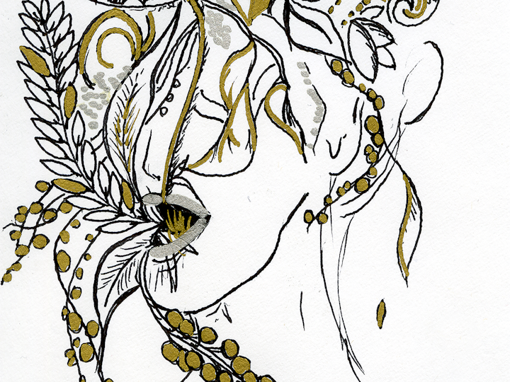 Postcard drawn by Clare Trissel