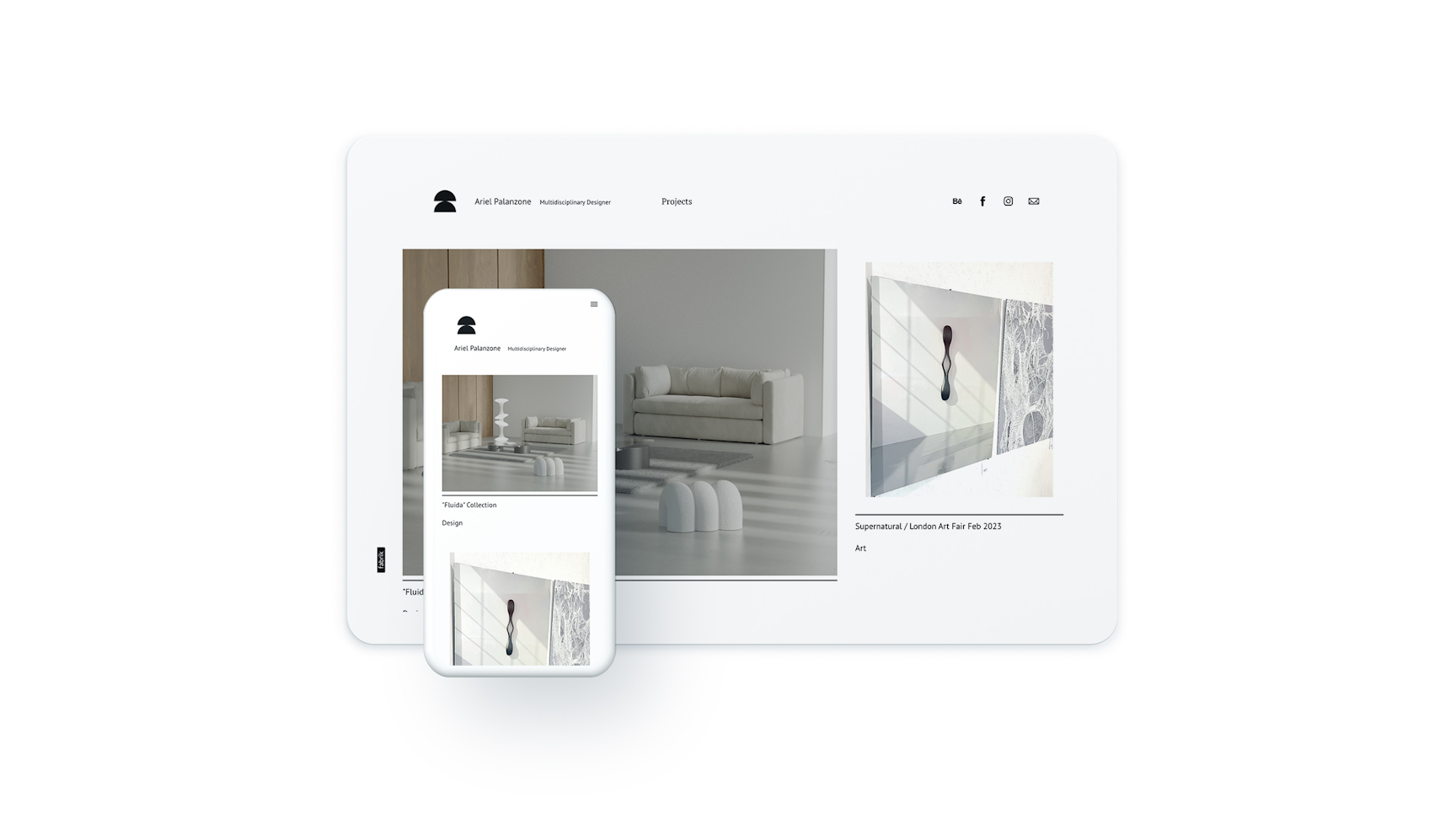 Minimalist Portfolio Website Design - Fabrik