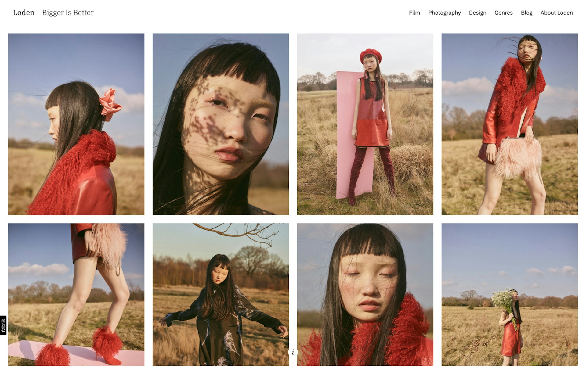 Loden theme for Fabrik portfolio website