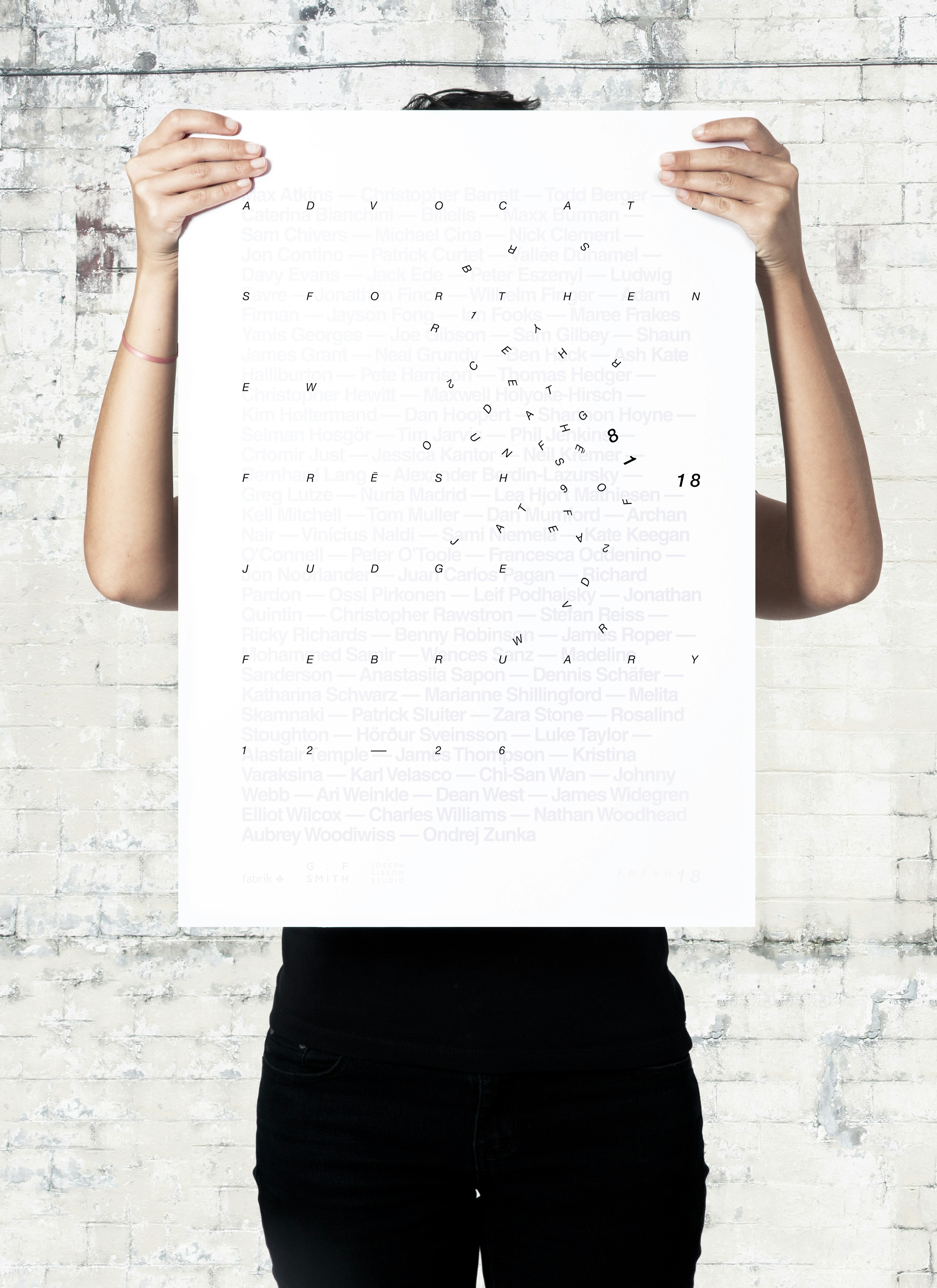 Semi-printed Fresh 18 judges poster Semi-printed Fresh 18 judges poster