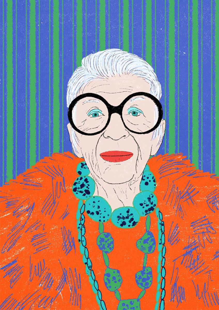 Milica Golubovic - Iris Apfel Milica Golubovic - Iris Apfel