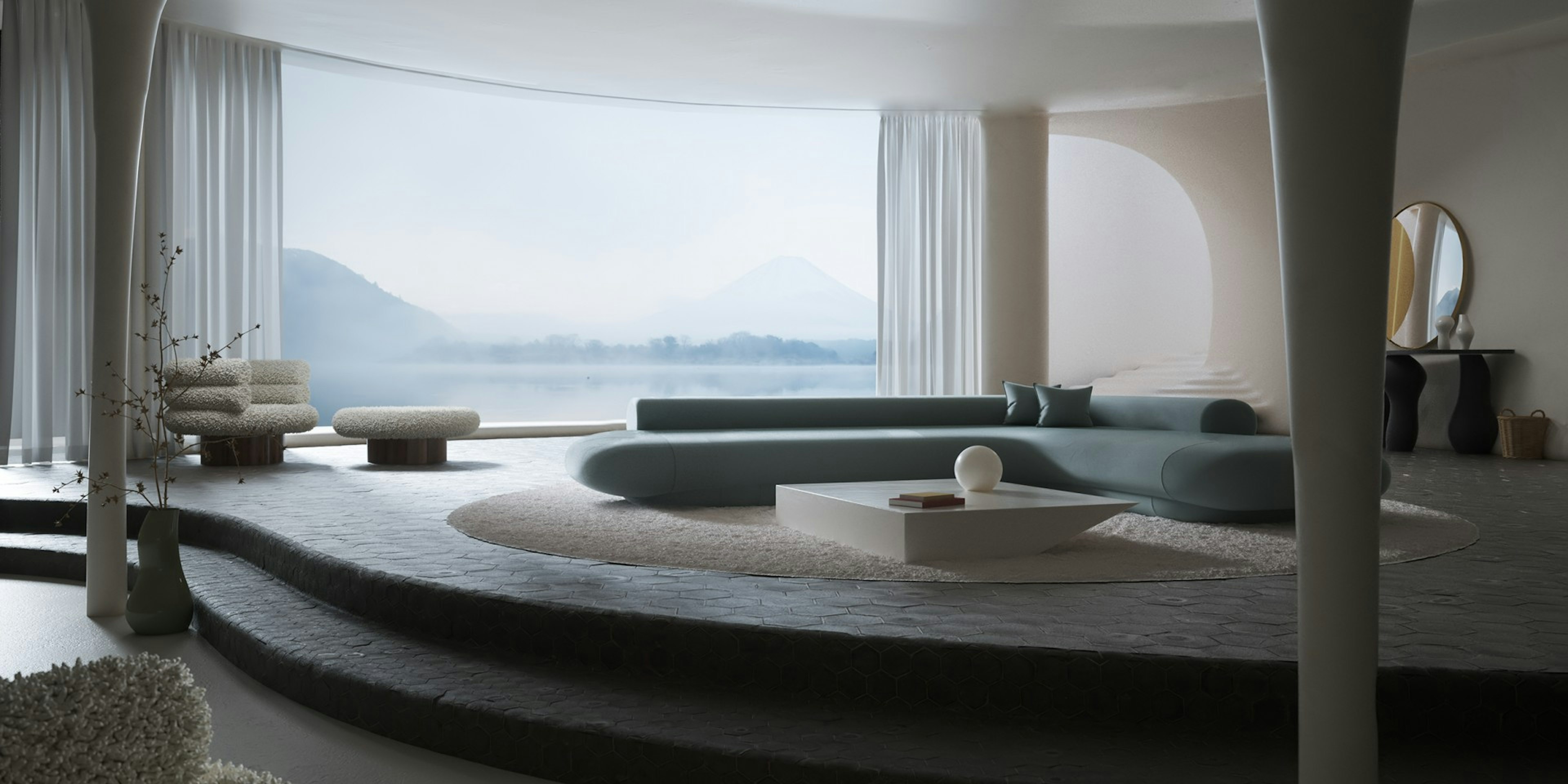 February Mixer: AI Photorealistic Lanscapes, Roboto Serif, The Organic House, 2022 Spotify Mix and Magna Mater.