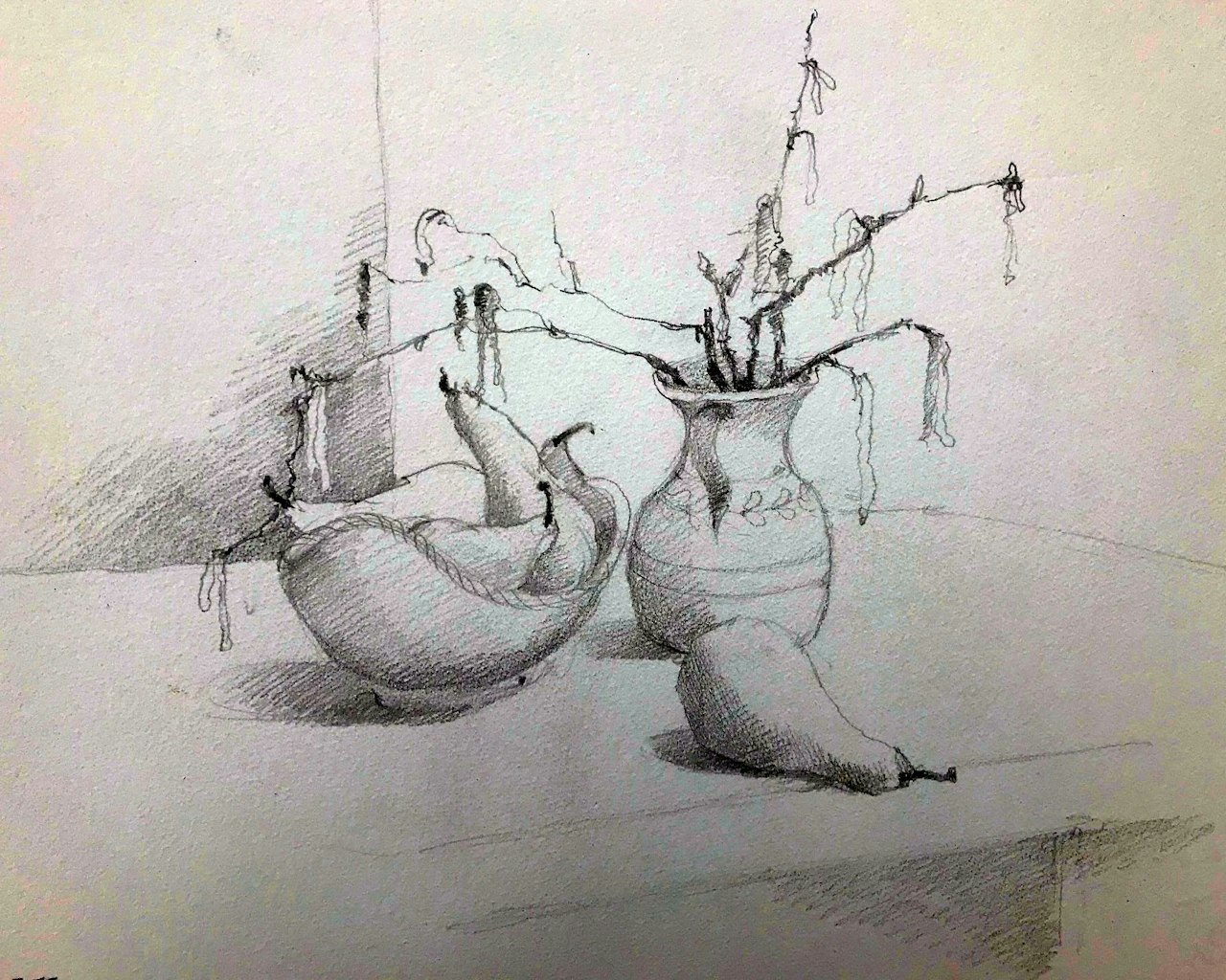 JJ5 Catkins and pears - main drawing