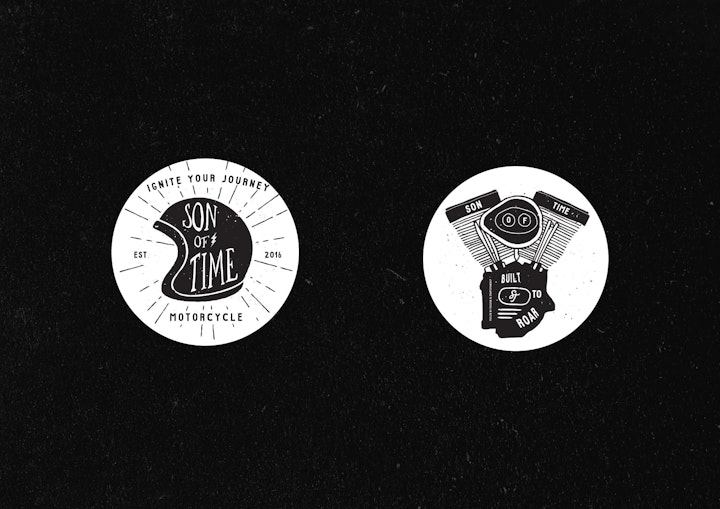 Son of Time X Numbnut Motorcycles Stickers_2