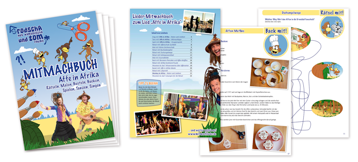 Mitmachbuch zum Rätseln, Malen, Basteln u.v.m.