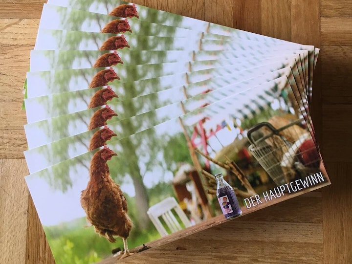 Hauptgewinn-Vorfreude in Form von Postkarten
