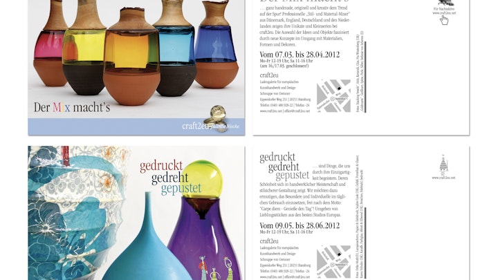 Postkartenserie für Ladengalerie craft2eu