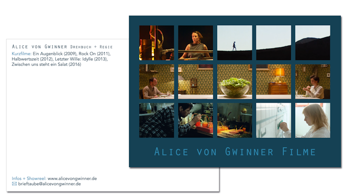 Postkarte: Alice von Gwinner Filme